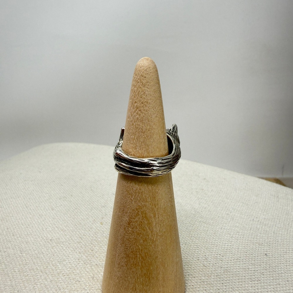 Wear Felicity Cat Wrap Ring Silver Tone Adjustable Animal Kitten‎ - Picture 6 of 11